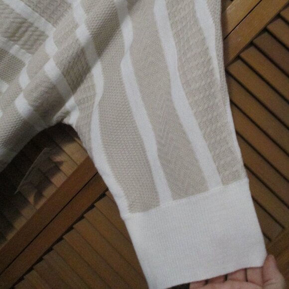 a.n.a. top/sweater NEW with tags lightweight tan & cream knit pullover size 3x - Picture 6 of 11
